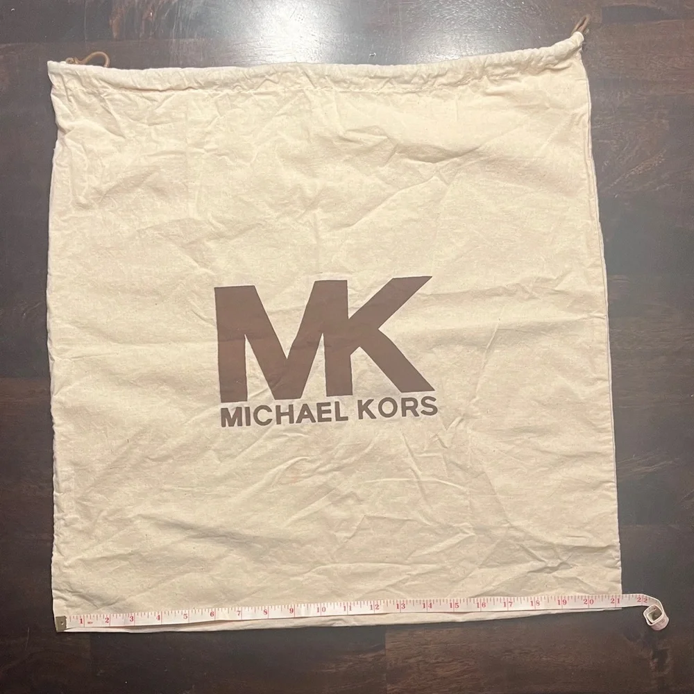 Michael Kors Cream Drawstring Dust Bag  21” x 21”
